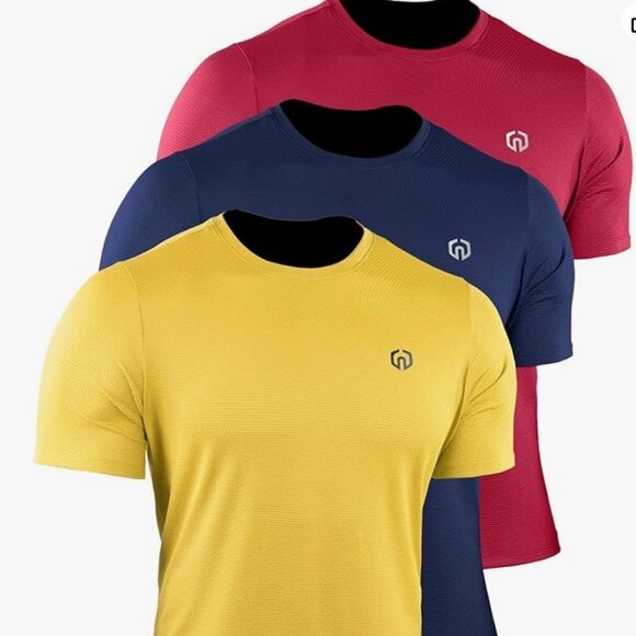Neleus Other - NELEUS Three Pack Men's Dry Fit Running Shirts